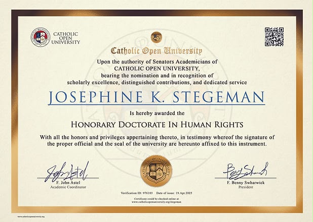Organizational Award Certificate